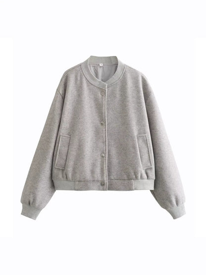 Long Sleeve Bomber Jacket