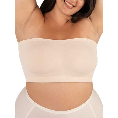 Wireless Seamless Bandeau Bra with Detachable Straps
