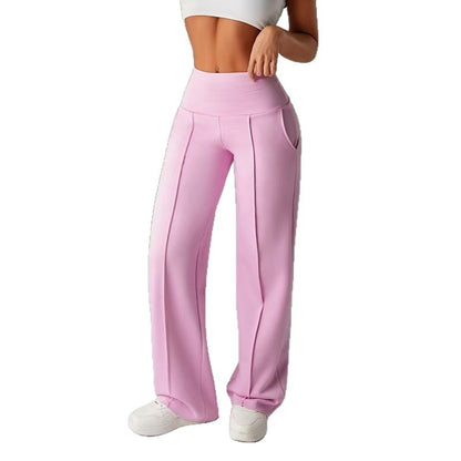 High-waisted casual pants