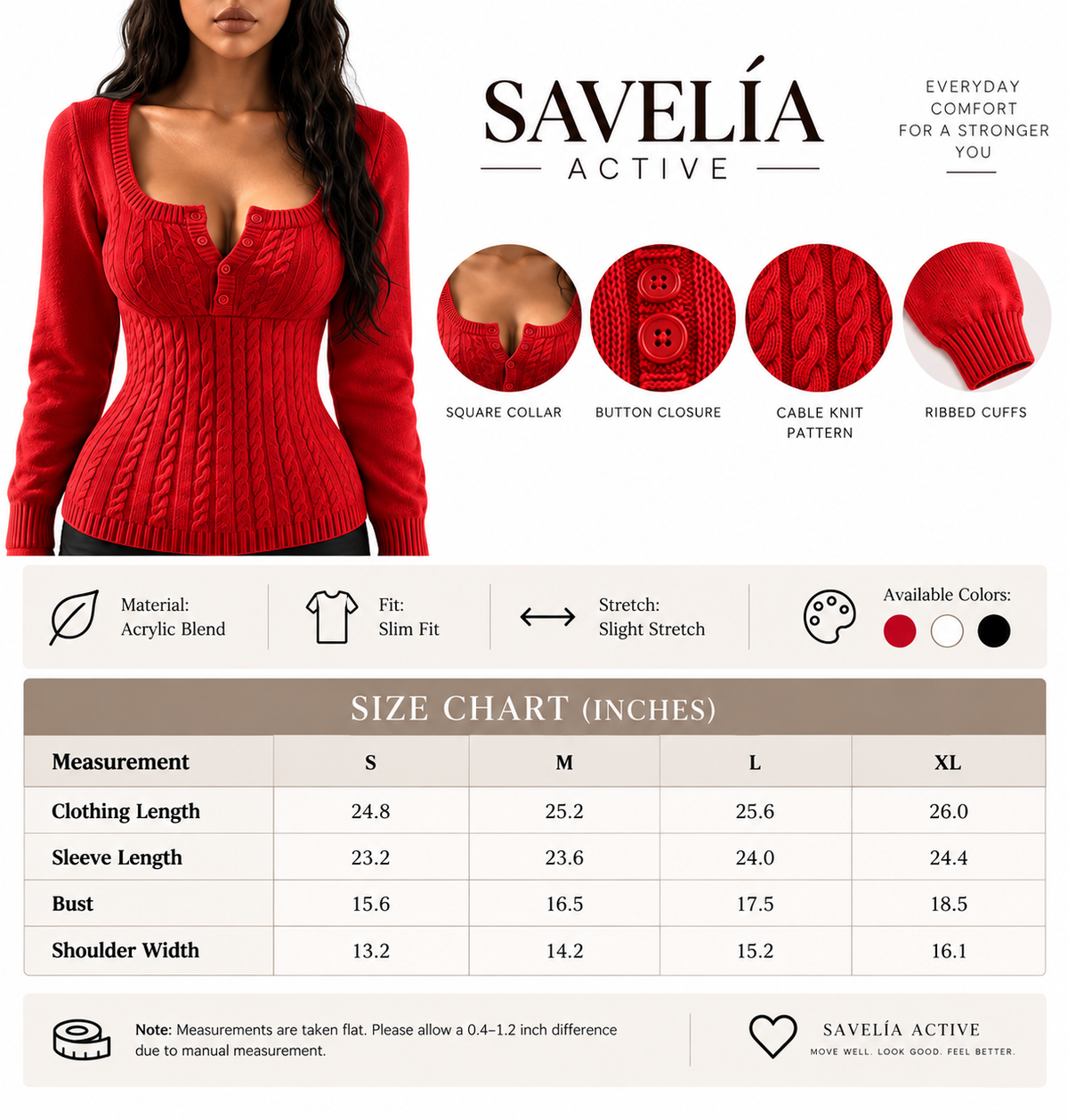 Cable Knit Square Neck Pullover