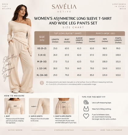 Asymmetric Top & Wide Leg Pants Set